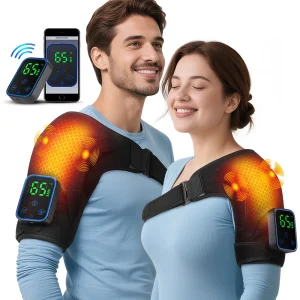 Portable 3-in-1 Electric Shoulder, Knee & Elbow Massager – Air Pressure Kneading, Vibration & Heat with APP Control
